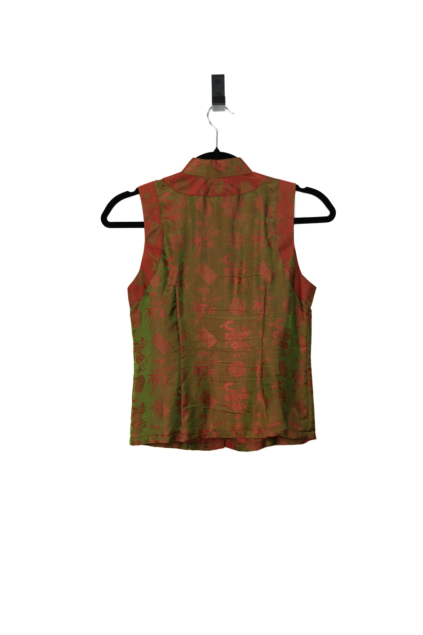 Copper & Green Traditional Floral Vest