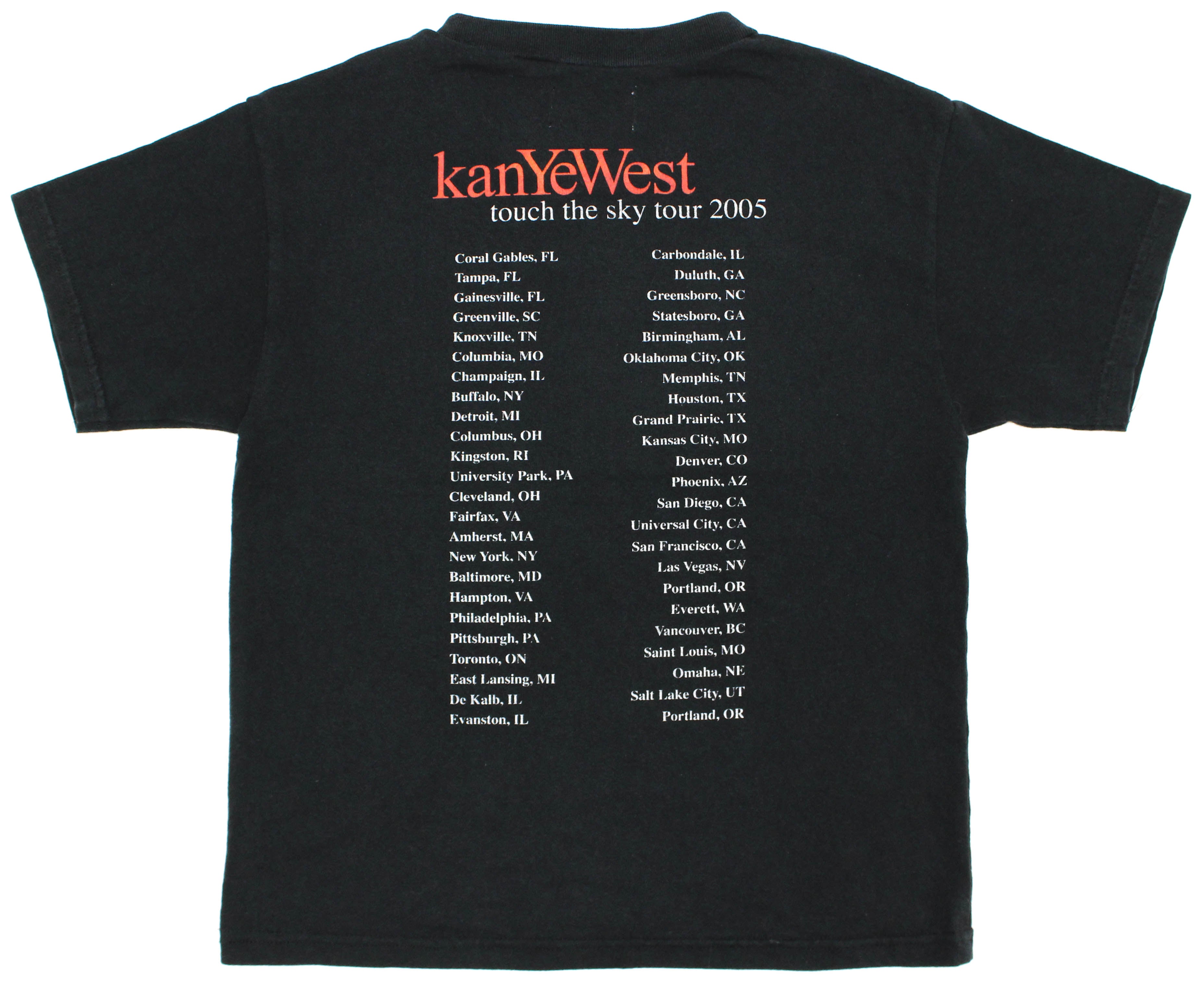 Kanye West Reworked '05 Late Registration / Touch The Sky Tour Youth S/M *1 of 1*