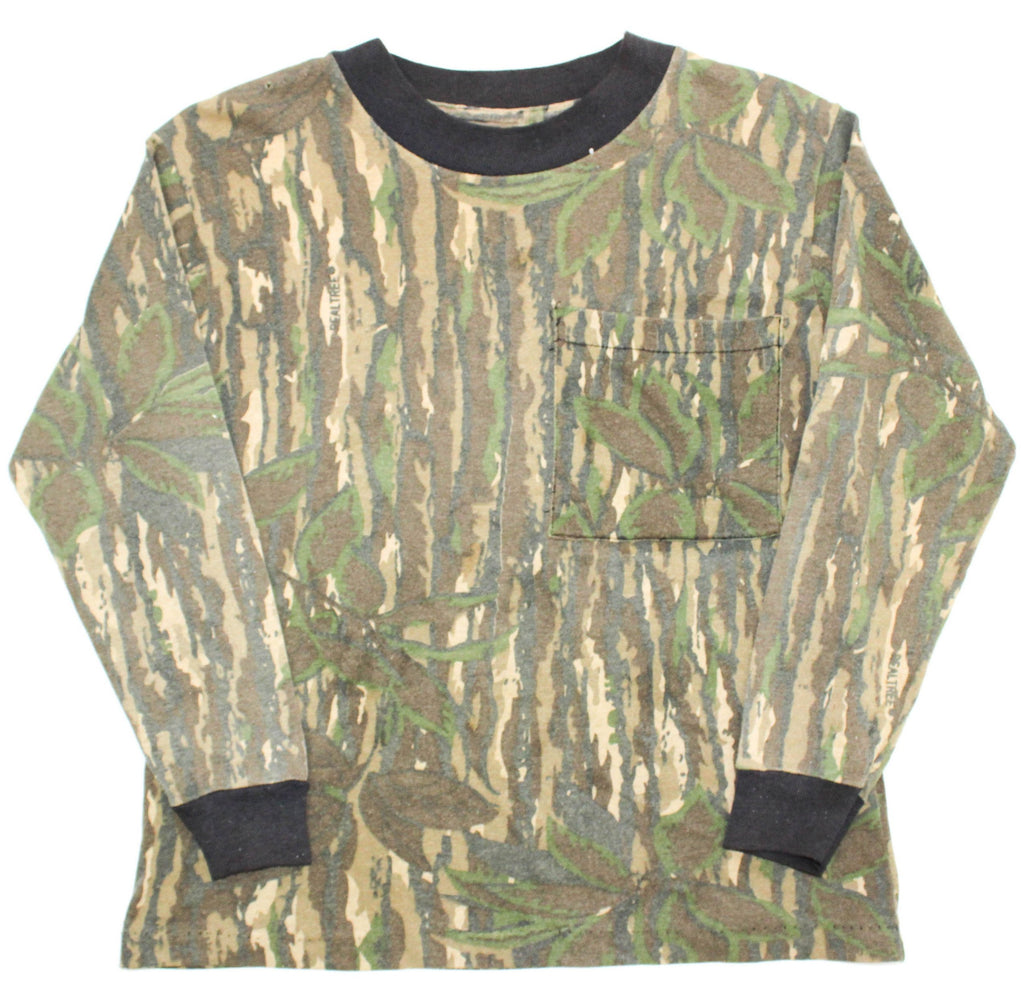 Real Tree Reworked 80s Camo LS Youth XS *1 of 1*