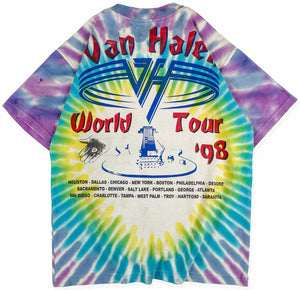 Van Halen Reworked '98 World Tour Tie Dye Sz 9/10